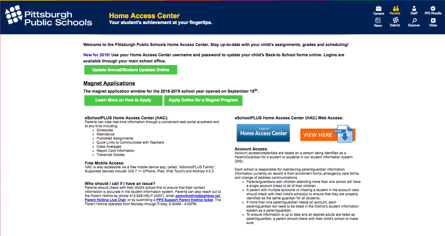 Prior Enrollment page