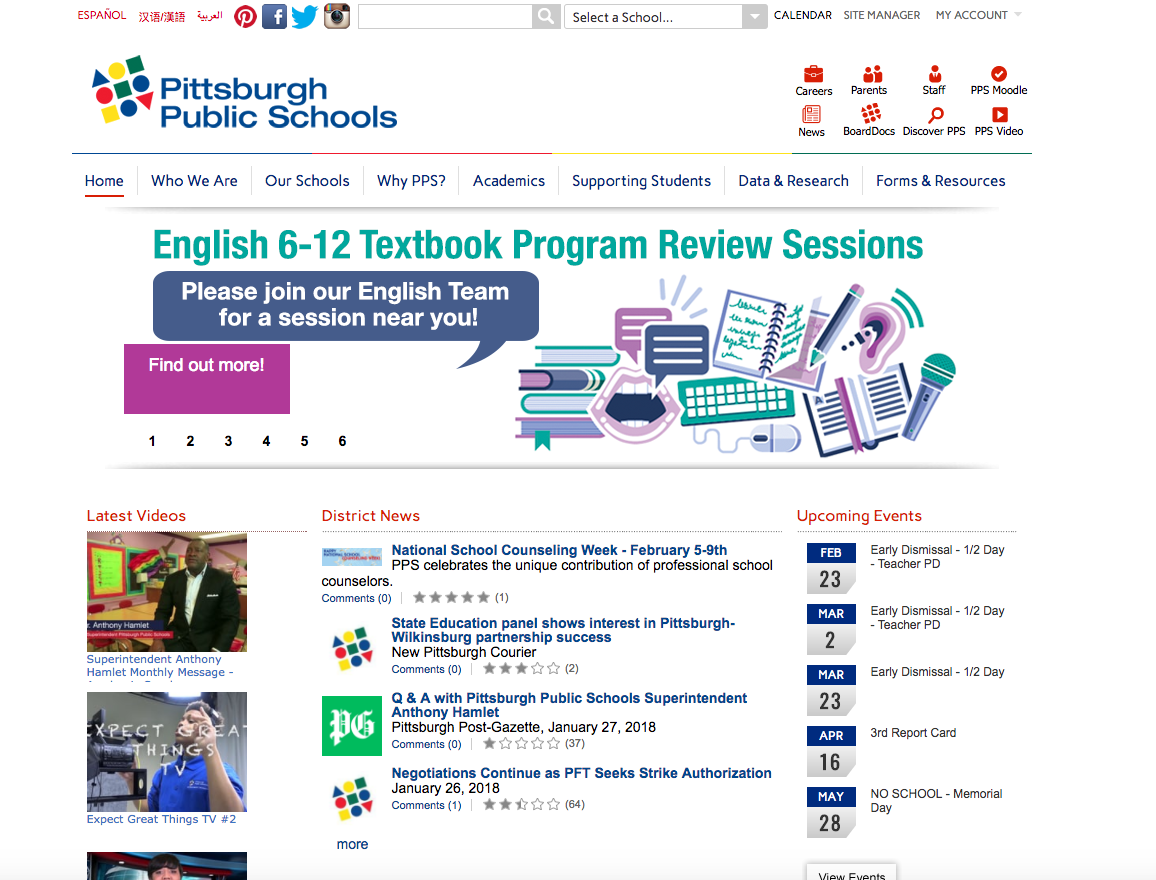 Prior website