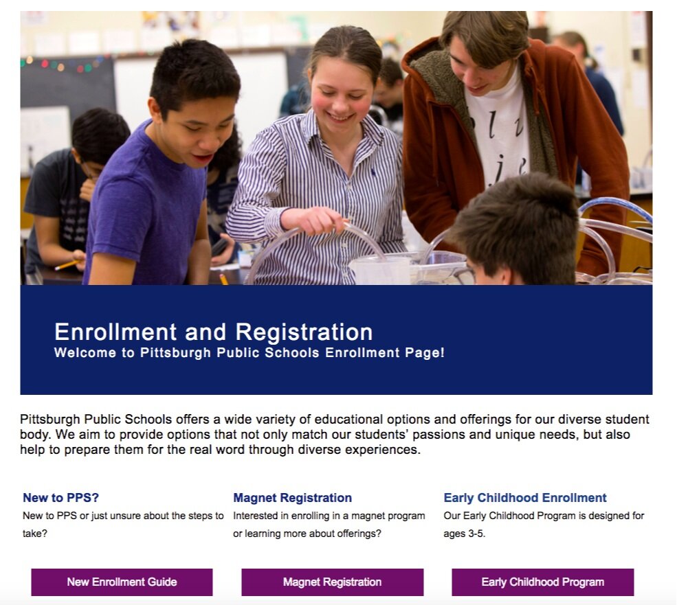 Enrollment Page Redesign