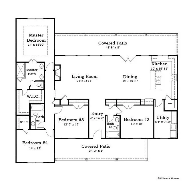 The Jayton 2204 sq. ft. Willmark Custom Homes