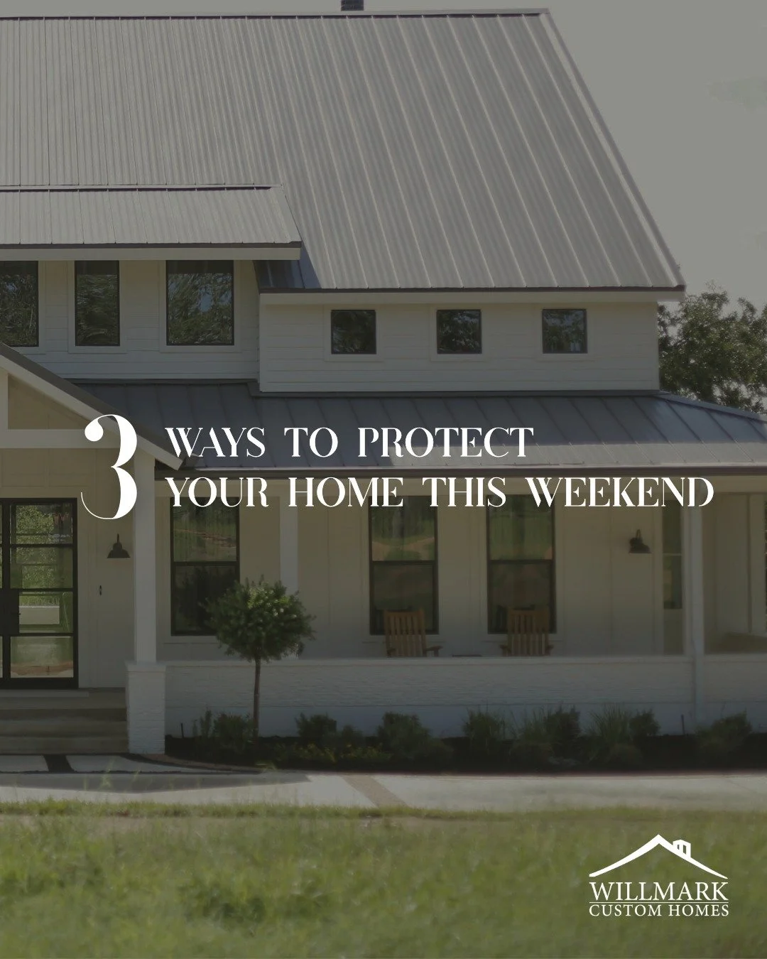 HEADS UP! We are expecting cold weather this weekend, so be prepared! Don't worry, we've got 3 tips to protect your home!❄️

#willmarkhomes #customhomebuilder #wintertips #protectyourhome