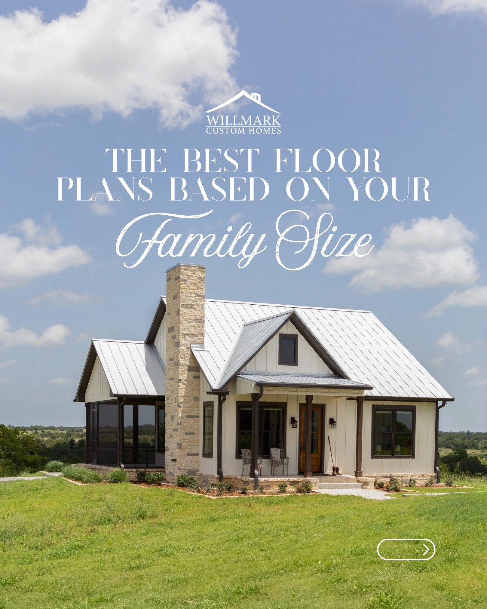 Growing family? Need more space? Or looking to downsize? Your floor plan should work for you. Message us today and let&rsquo;s design a home that fits your family perfectly. ✨

#willmarkhomes #customhomebuilder  #dreamhome #modernliving #customhome #