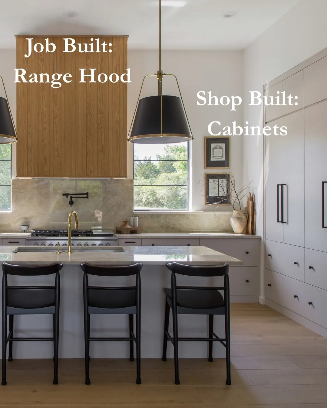 Cabinetry is one of the biggest design decisions in a custom home, and early on we determine whether yours will be job‑built or shop‑built🔨

Job‑built means they&rsquo;re crafted and finished right on‑site&mdash;perfect for unique features or custom