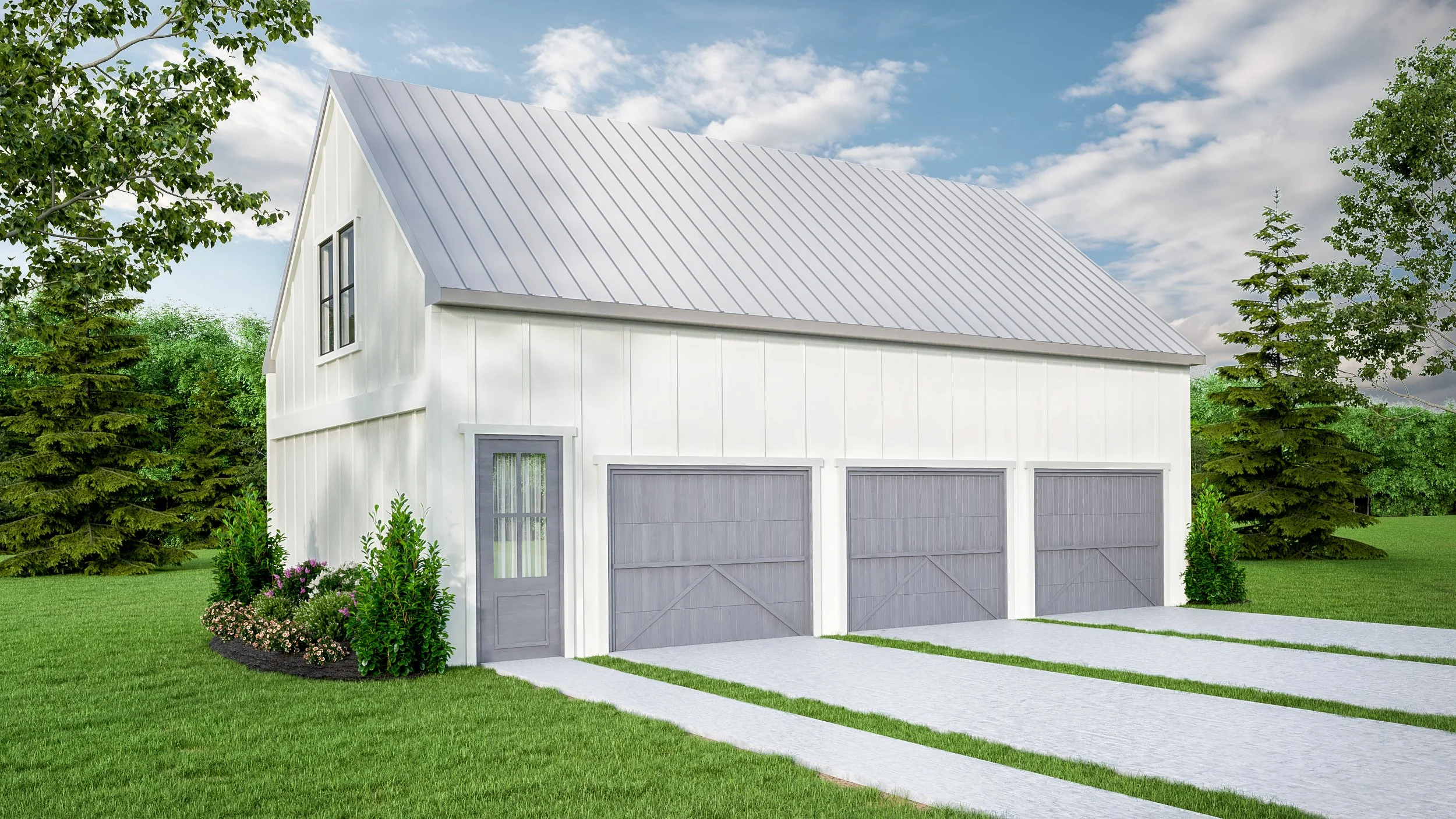 3- Car Garage- Optional Second Story- Call For Pricing