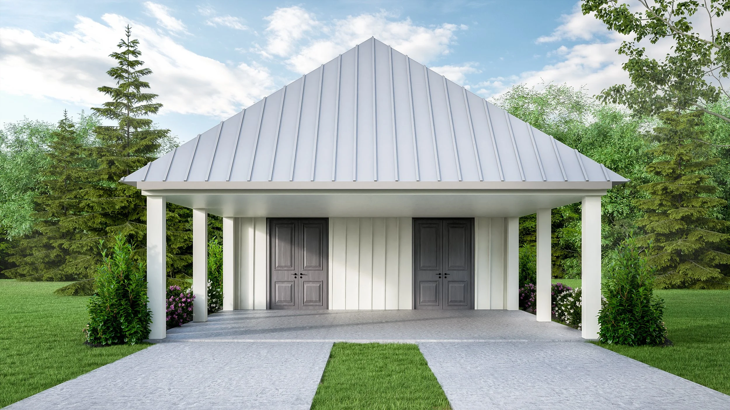 2- Car Carport- Optional Storage - Call For Pricing