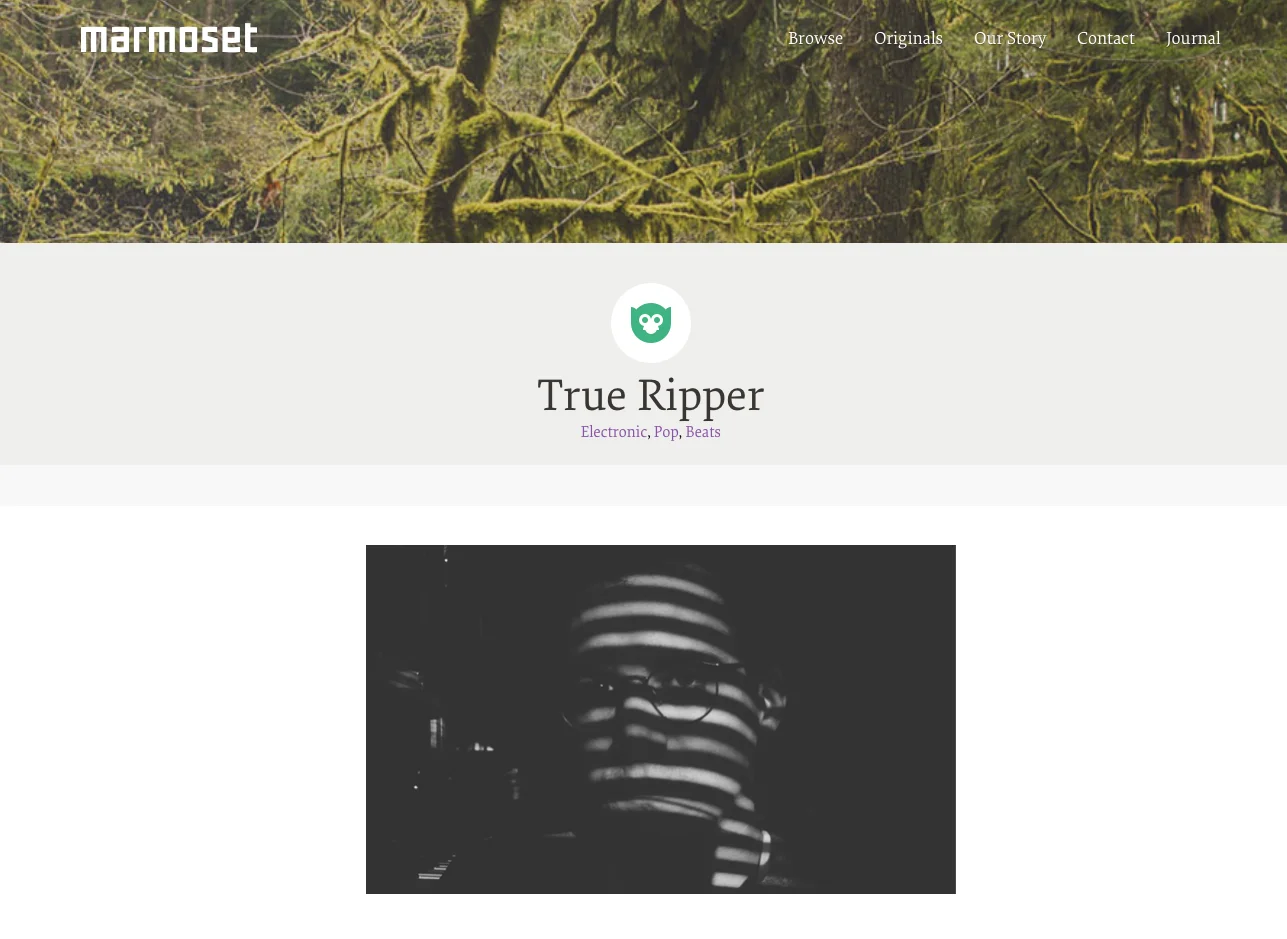 I worked with Marmoset Music on a big custom music project. Under the pseudonym True Ripper, I composed a handful of dance cuts across a number of genres, ready for TV, commercial, and web projects. License at your leisure.