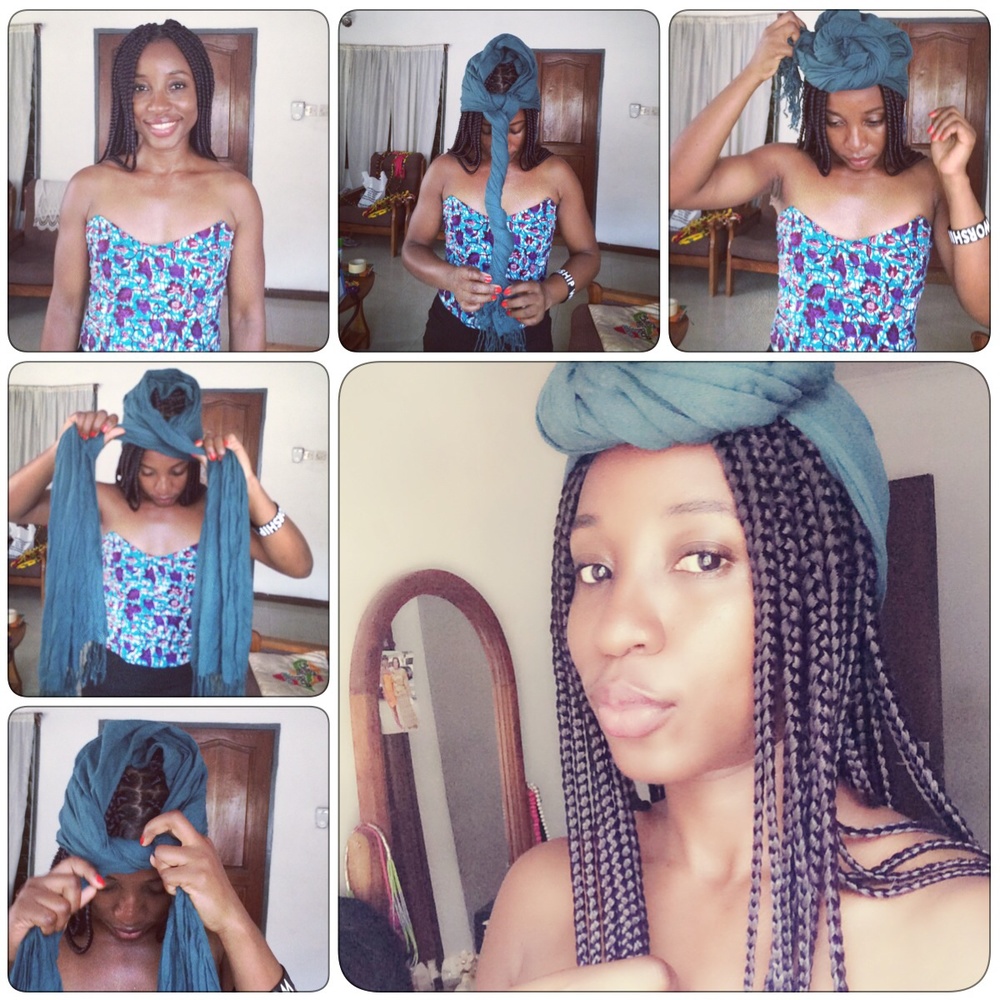 Want to Hide Your Hair After Taking Out Your Braids? Try This Easy  Scarf-Tying Tutorial. — Naa Oyoo Quartey