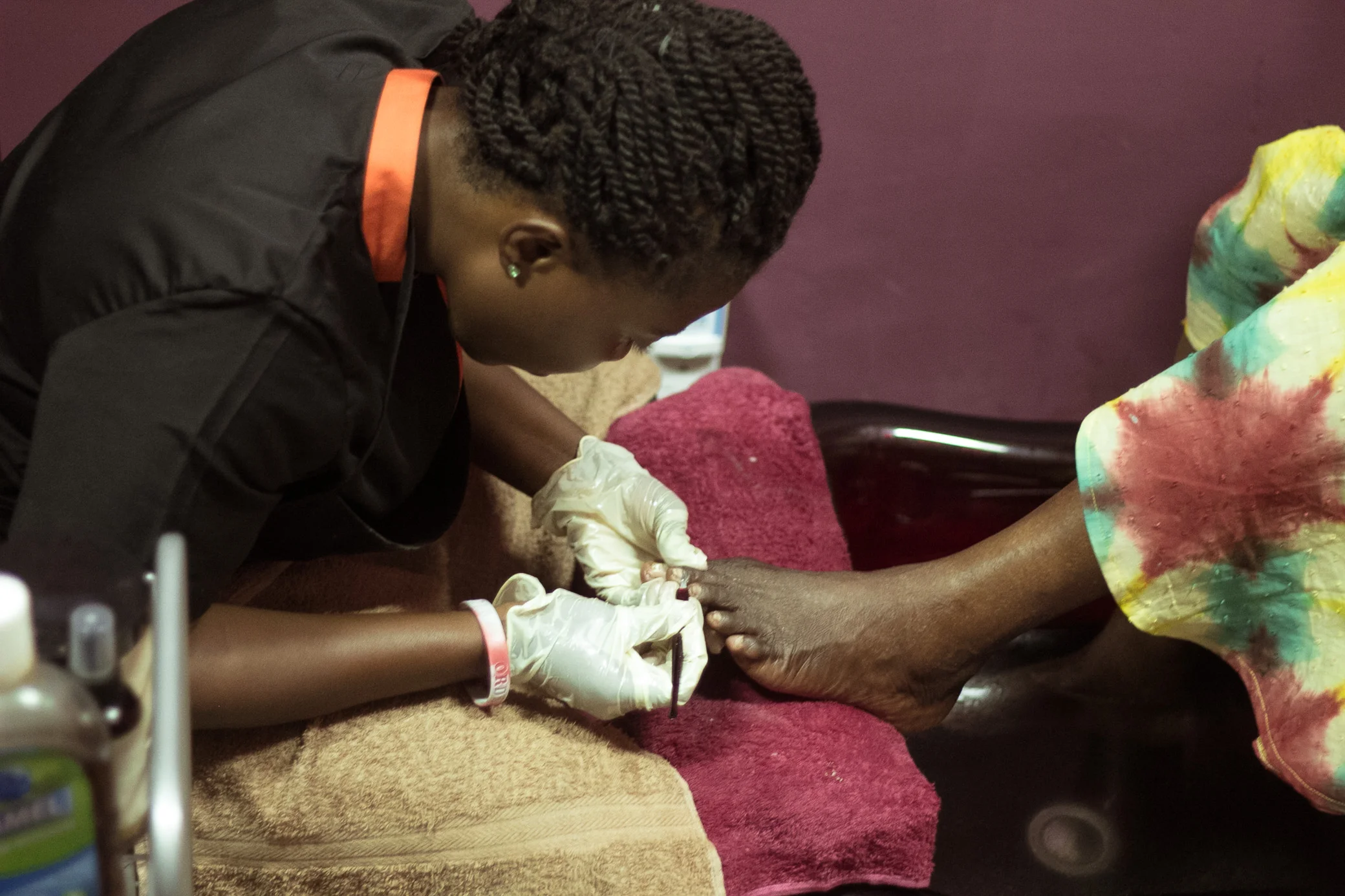 Pedicure services (but not my feet :) )