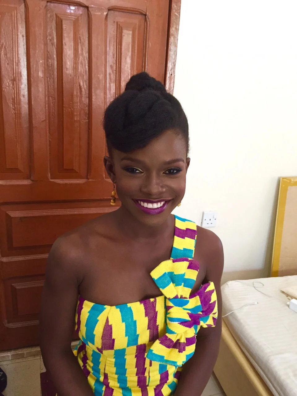 Esi during her engagement.