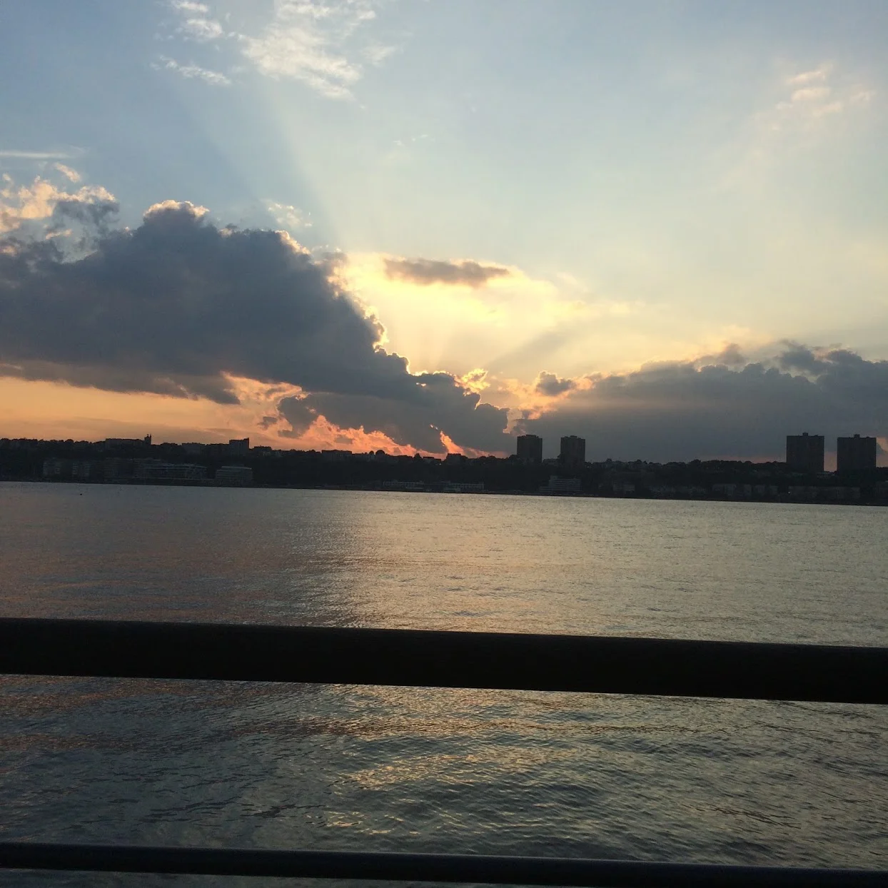 Hudson River Greenway during Sunset