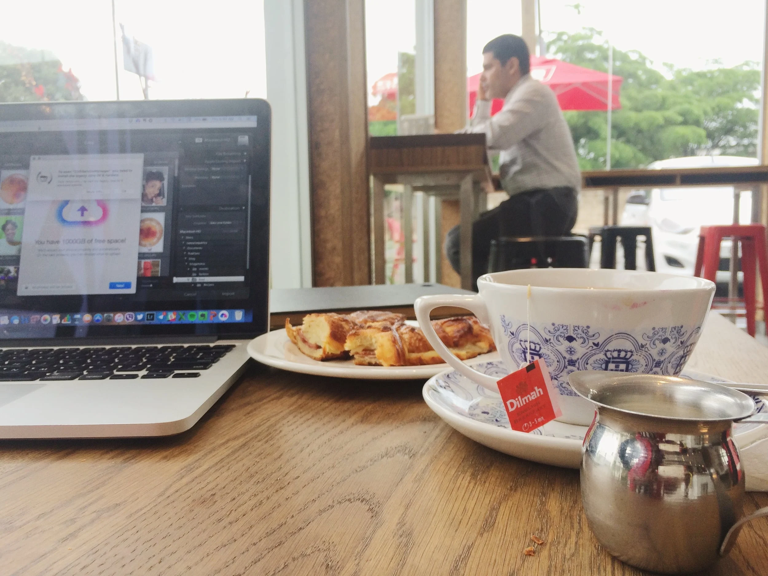 work and chai.