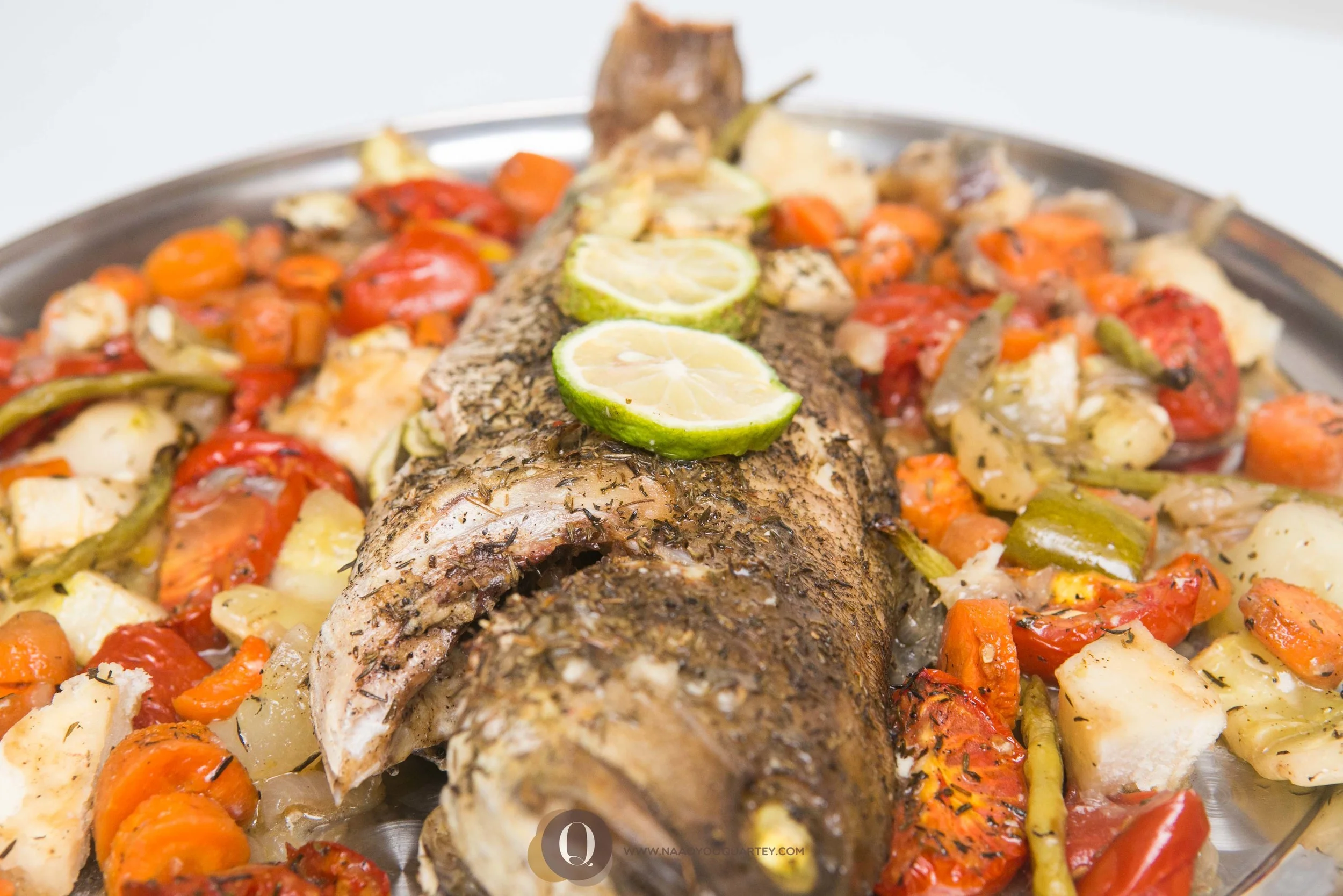 Easy-to-Make : Baked Grouper Fish With Sweet Red Potatoes.