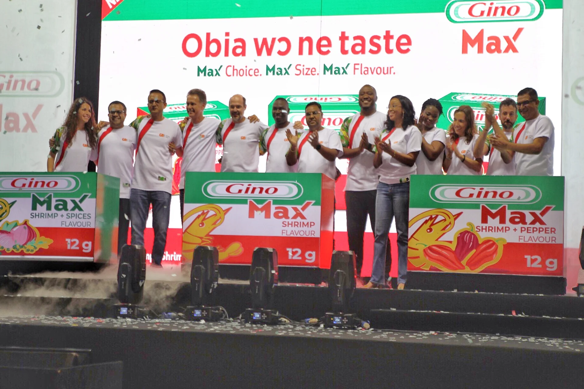 GB FOODS Launches Gino Max Seasoning cubes in Ghana.