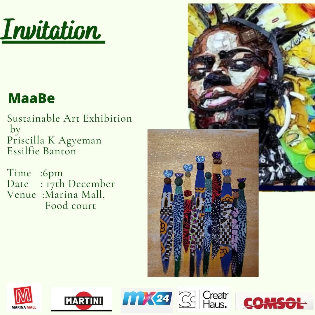 Maa be, an art exhibition  of trash to art.