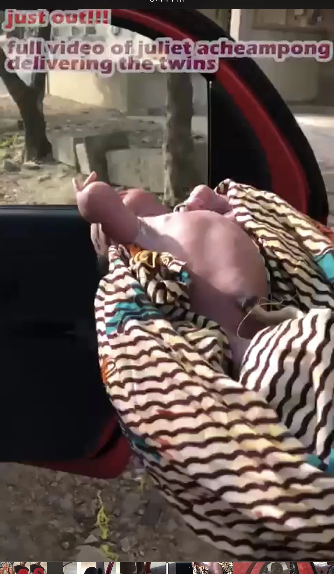 Juliet Acheampong, Ghanaian Nurse Miraculously Delivers Twins In A Bathroom & A Taxi.