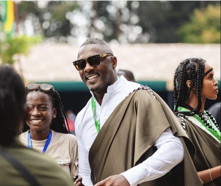 Idris Elba's Showstopping Look During His Trip To Rwanda.
