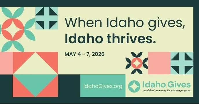 Idaho Gives continues through the end of the day May 7th. With gifts small and large, you can make the difference in your community by directly supporting the orgnizations that keep Idaho diverse and creative!

With your help, we can continue creatin