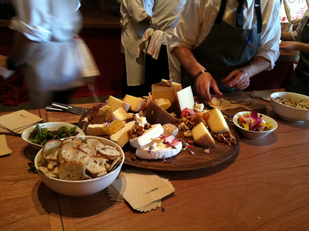 Delicious cheese platter provided by Room Forty 