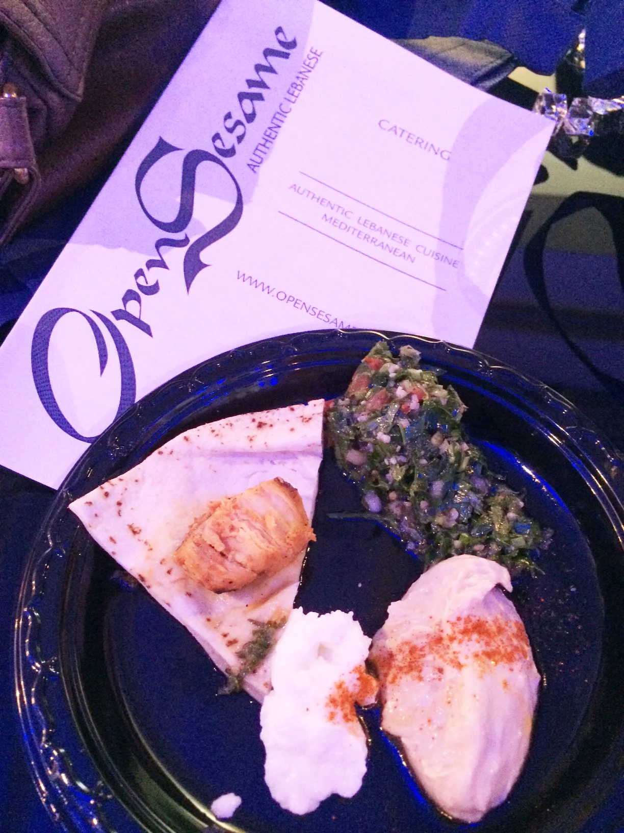 Loved this sample platter of goodness by Open Sesame 