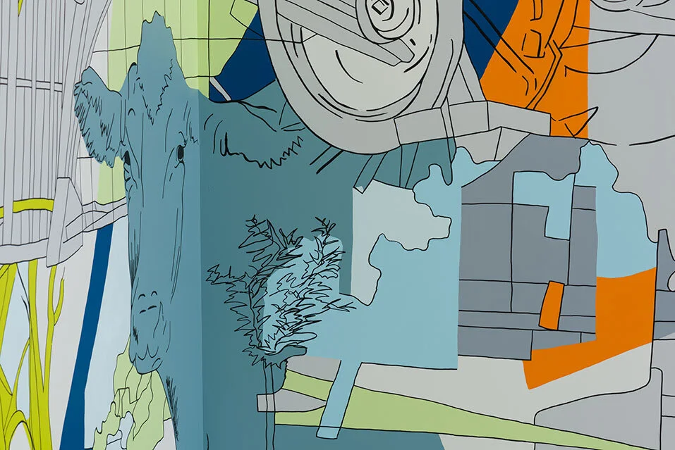 Panorama City Shape and Line, 2018 (right corner detail)