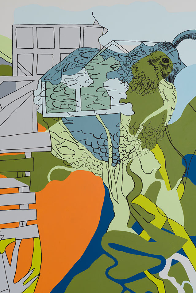 Panorama City Shape and Line, 2018 (back wall detail)