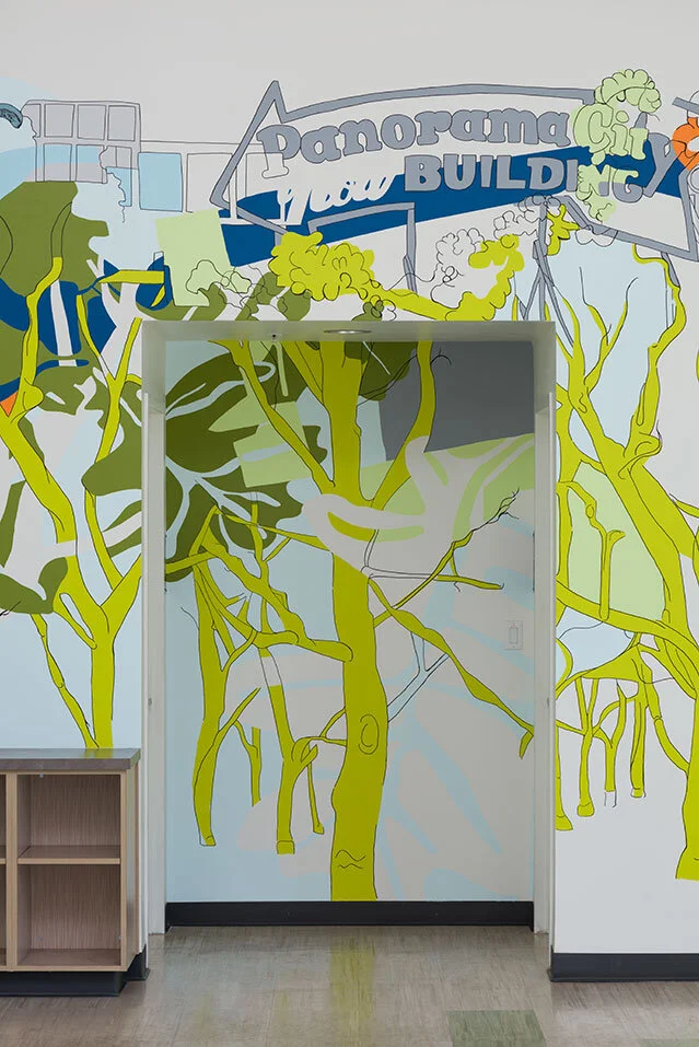 Panorama City Shape and Line, 2018 (back wall detail)