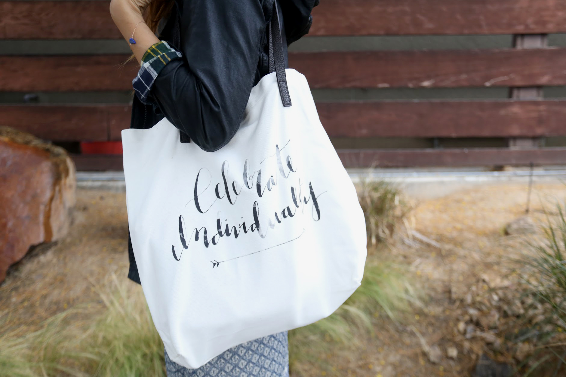 Celebrate Individuality tote available in Shop