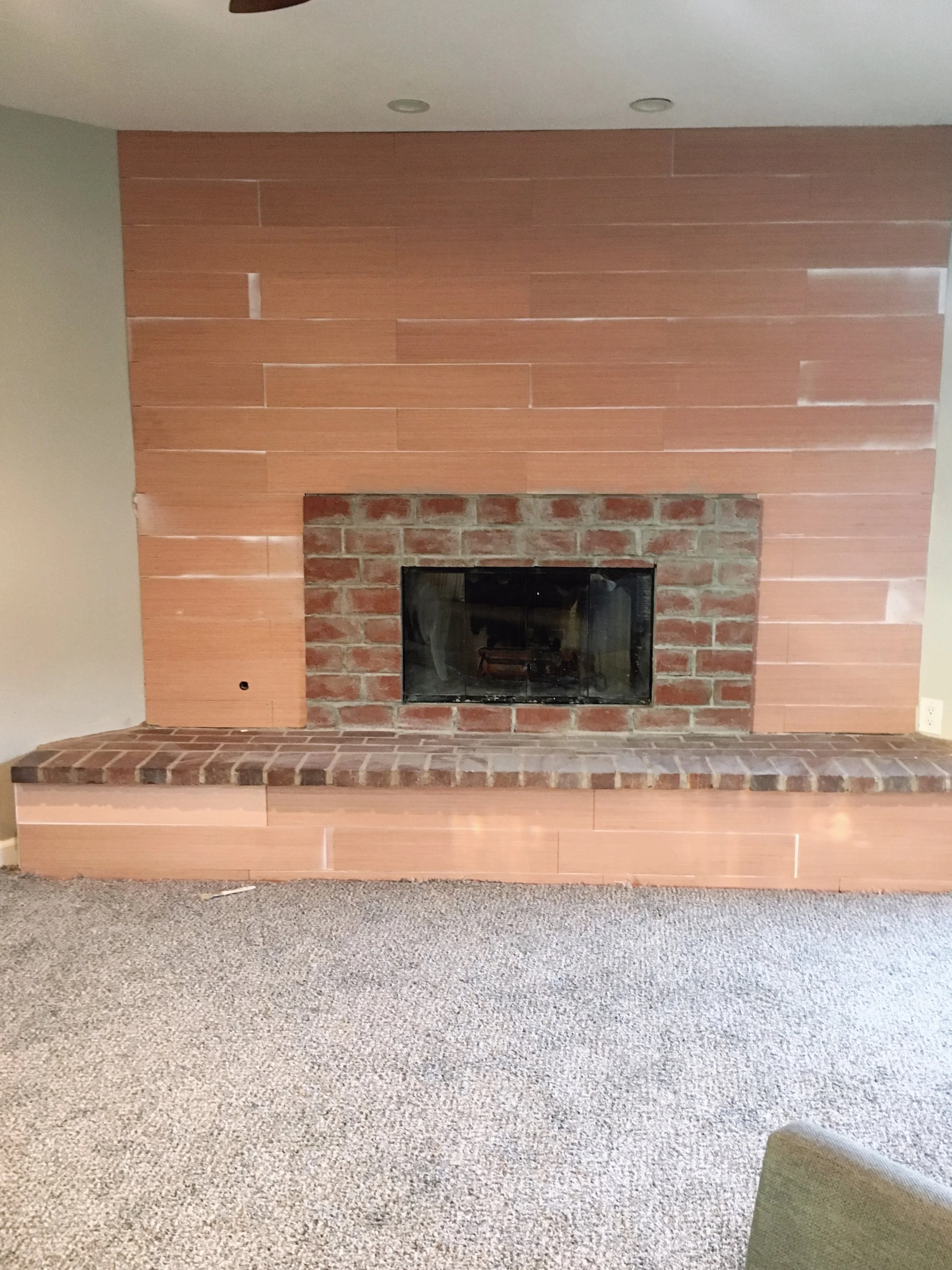 Shiplap Over Brick Fireplace Fireplace World