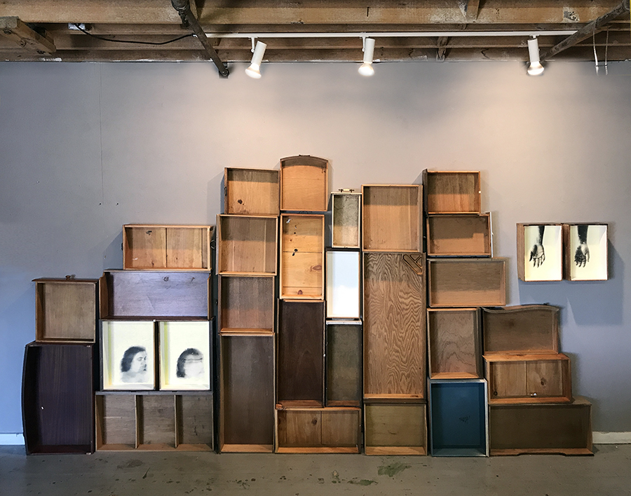 Wall installation view, 2019