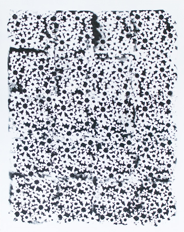 Untitled , 2014 Acrylic and gesso on aluminum panel 24 x 30 inches