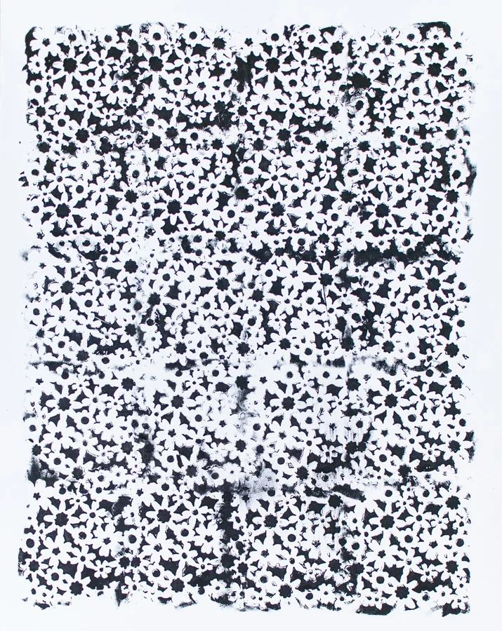 Untitled , 2014 Acrylic and gesso on aluminum panel 24 x 30 inches