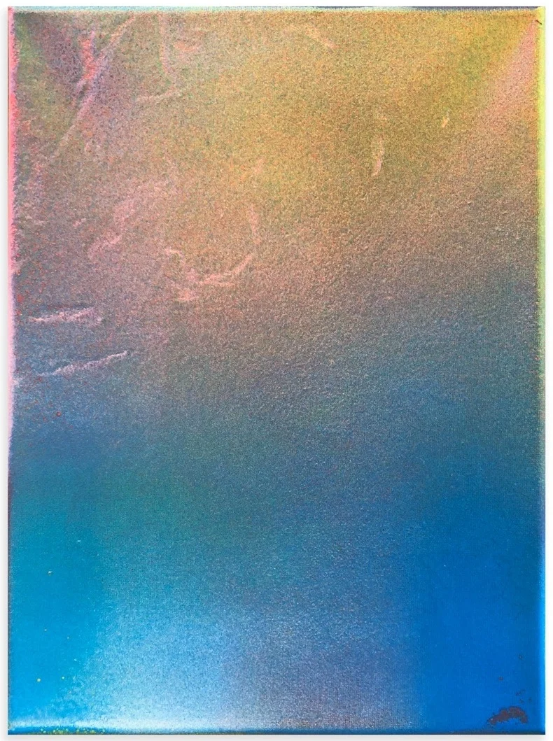Acrylic and enamel on canvas 9x12in / 22.86cm x 30.48cm