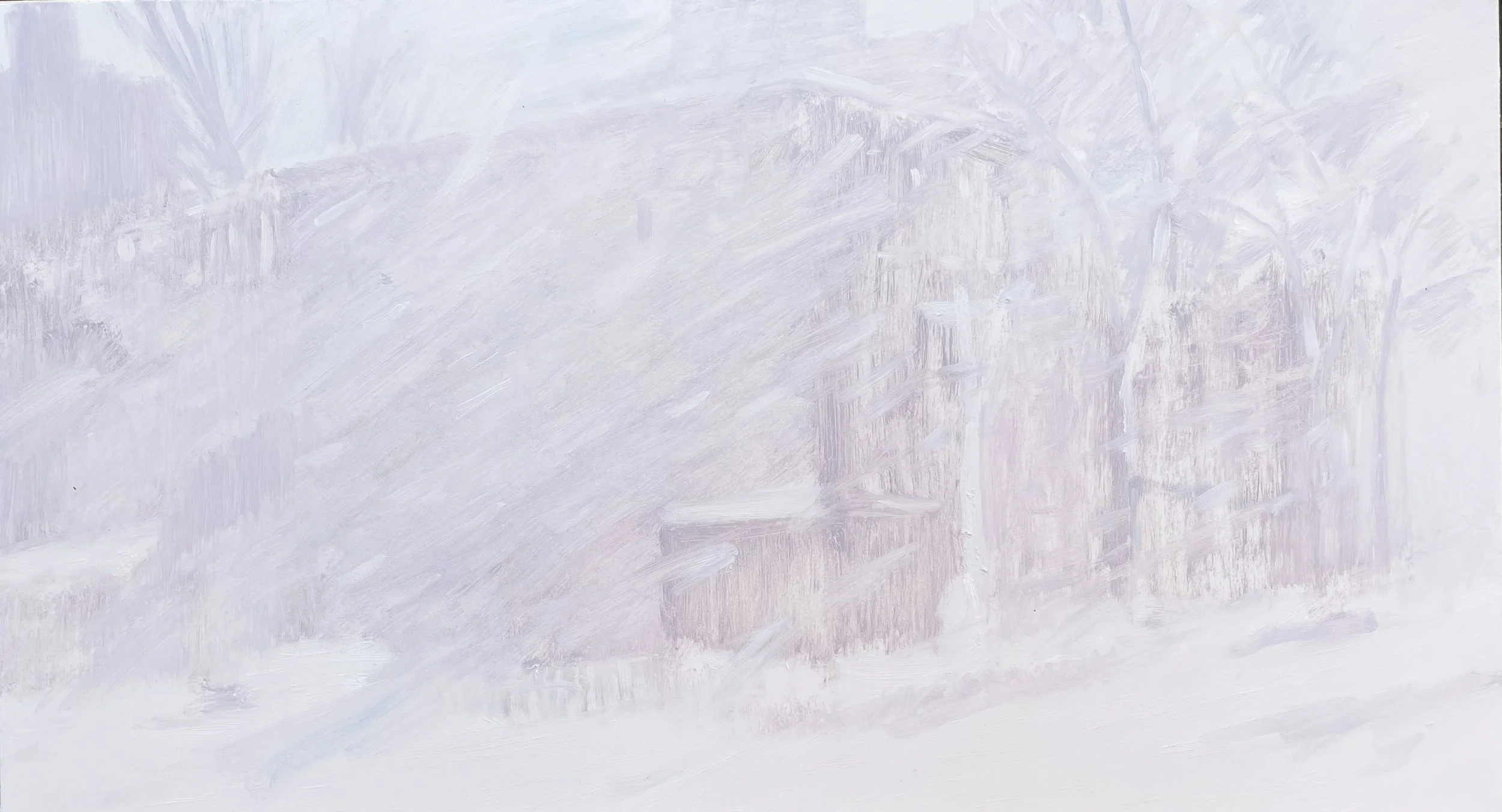 Lafayette and South Portland in the Blizzard
