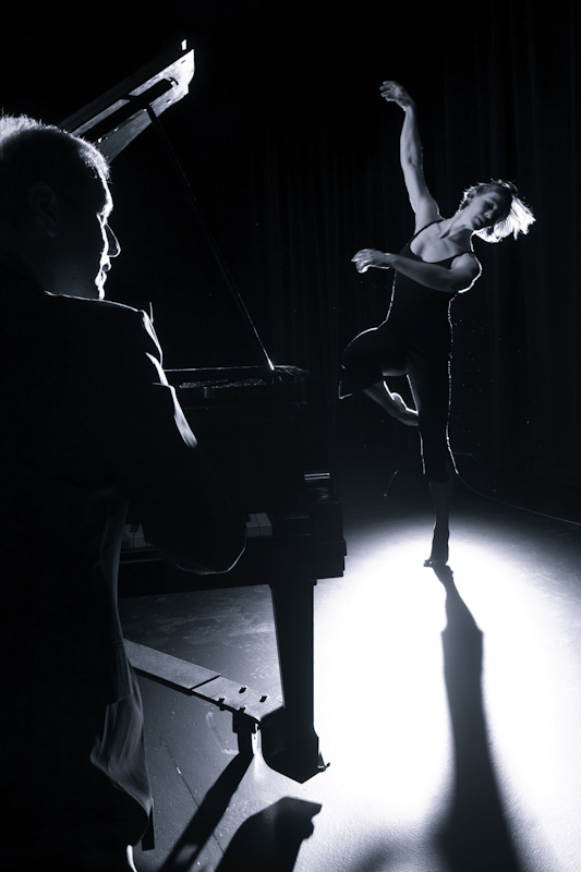 Heidi Ramseur and Keith Phillips rehearsing "Fall &amp; Find," 2011    