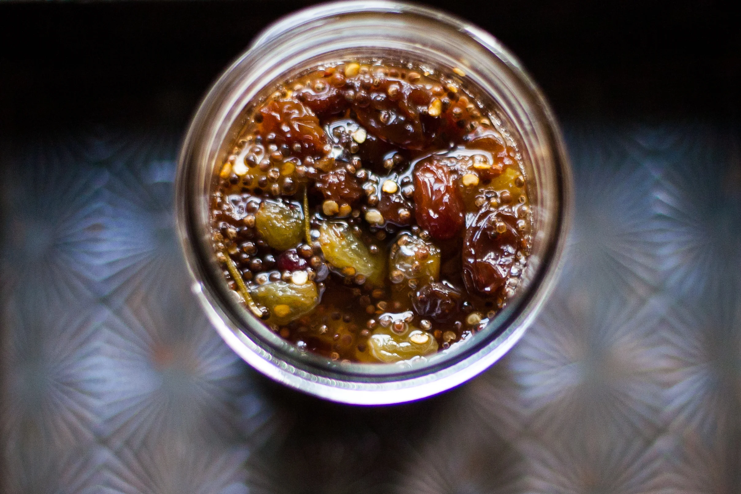 pickled raisins for your cheese platter