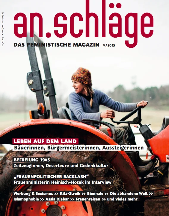 an.schlage - german language women's magazine - cover and feature