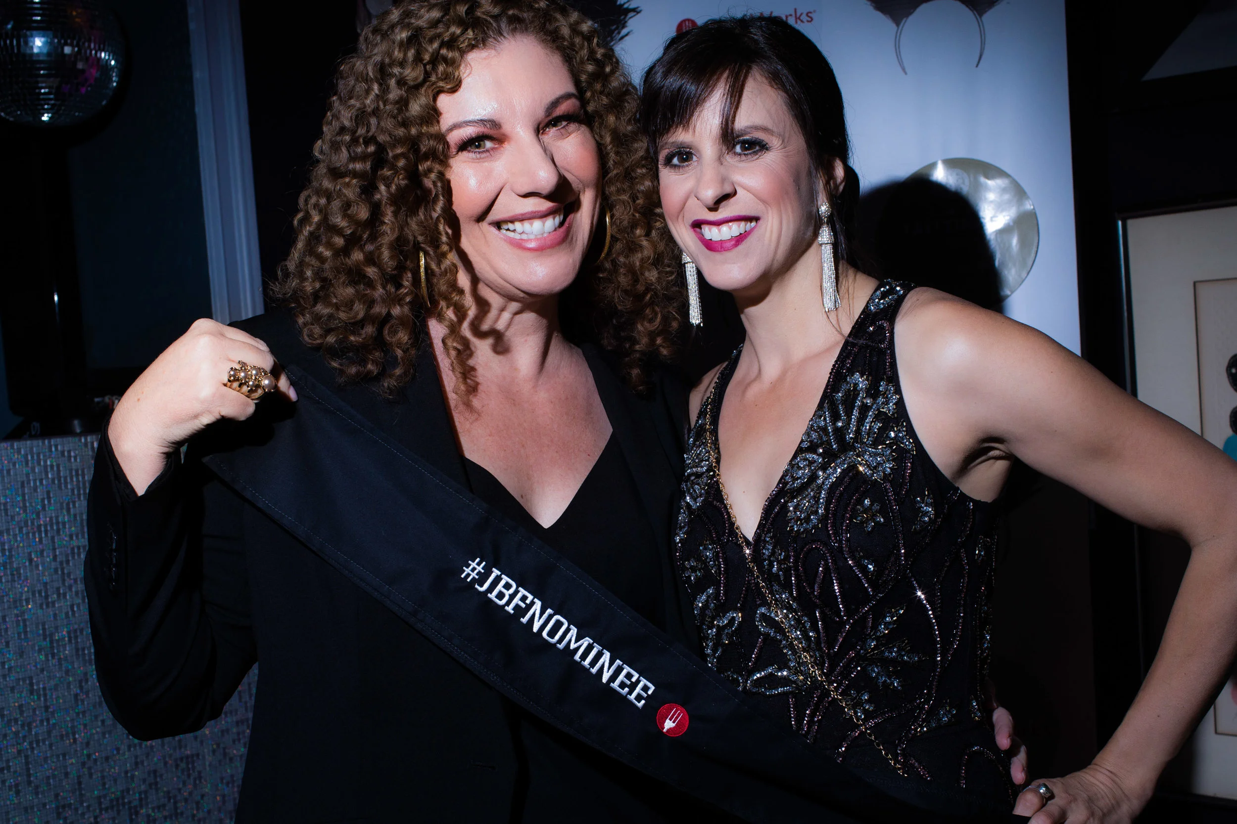 Audra Mulkern and Debbie Weingarten before the 2019 James Beard Foundation awards ceremony Courtesy of Belinda Chang , Photograph by Landon Nordeman