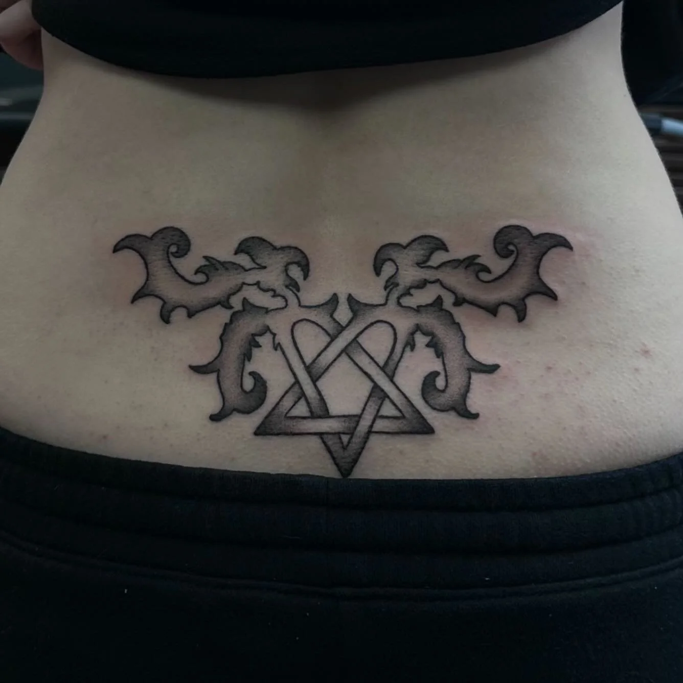 heartagram tramp stamp from last night, i’ve peaked. 
.
.
.
.
#himband #heartagram #heartagramtattoo #heartagramteam #villevalo