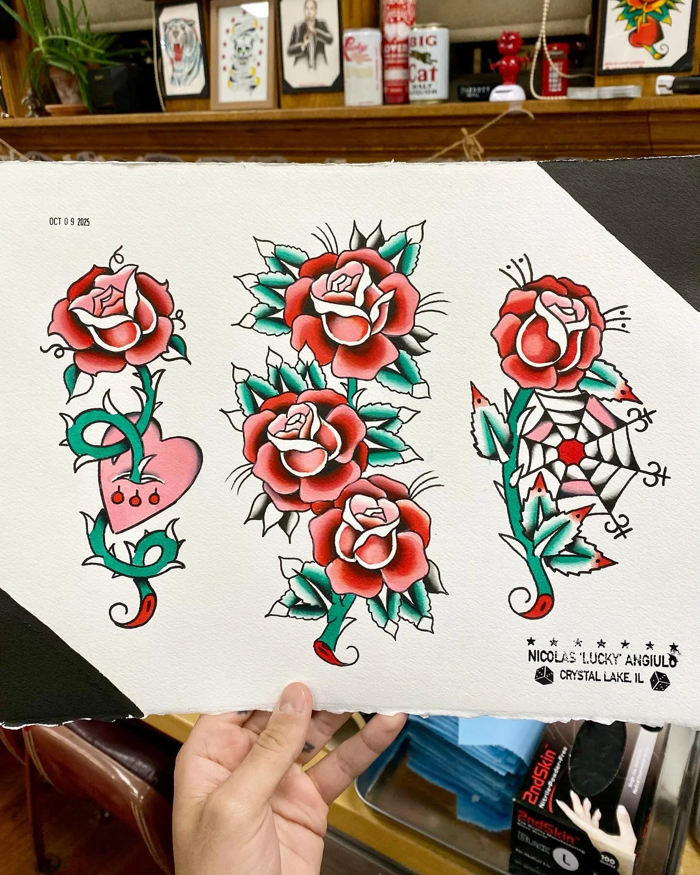 Painted more roses cuz you can’t go wrong with a rose
