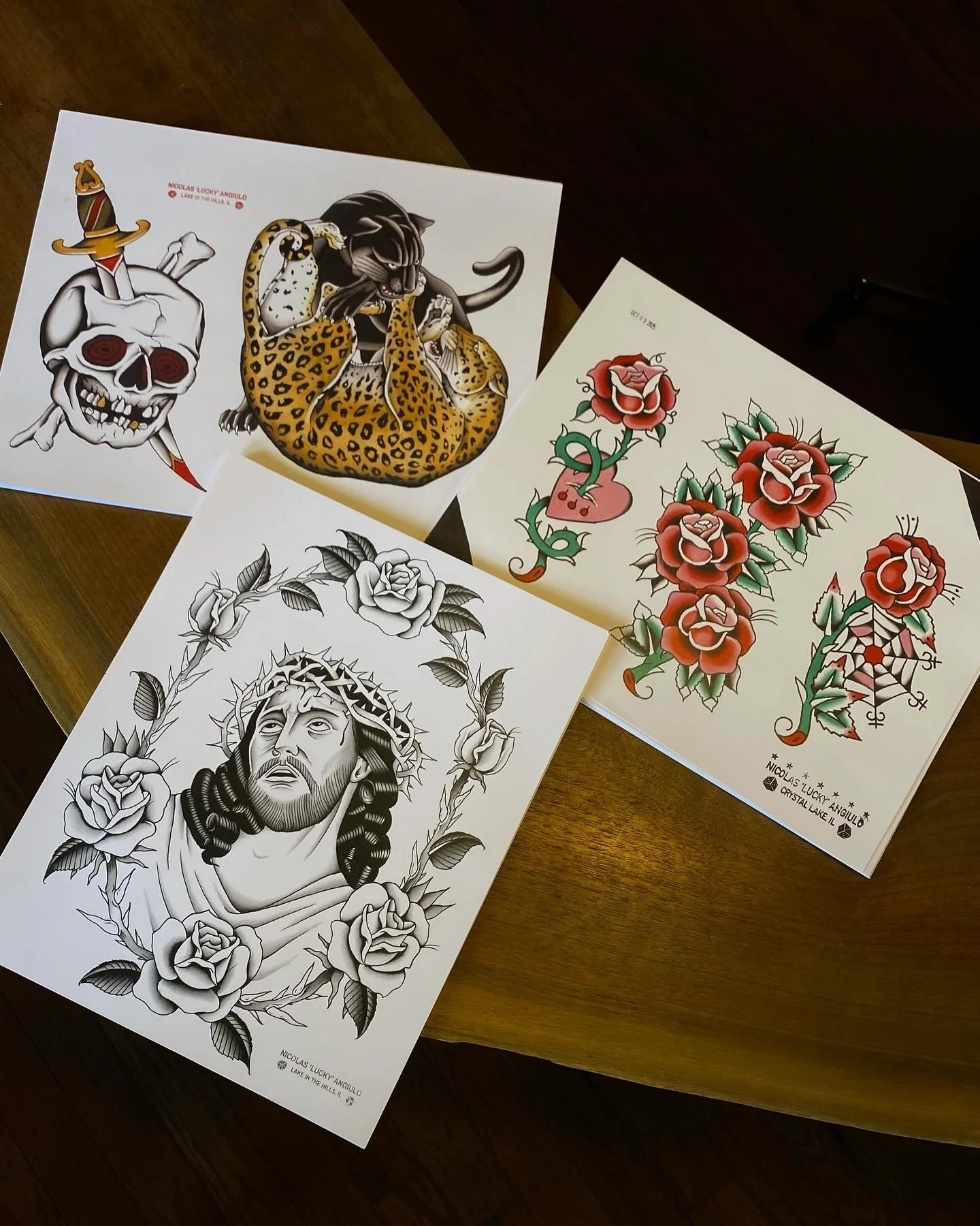 PRINTS, PRINTS, PRINTS! Made some 11” x 14” prints of these paintings and they’re for sale at the shop. Come by Dark Heart to buy one, I’m lettin’ em go for $20 a piece—while supplies last!