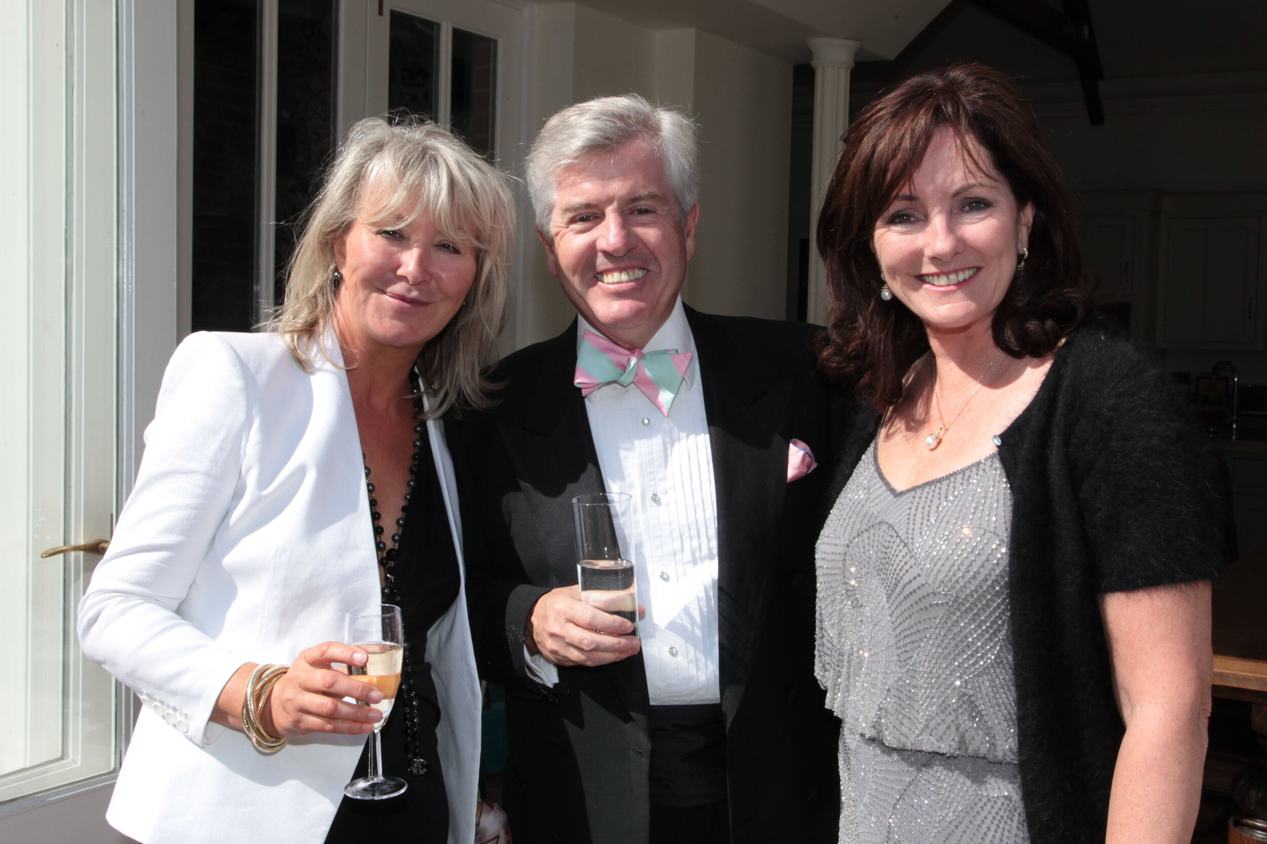 Lady Heather Hutton, Dr Harry Brunjes and Jacquie Brunjes at Folkington Manor