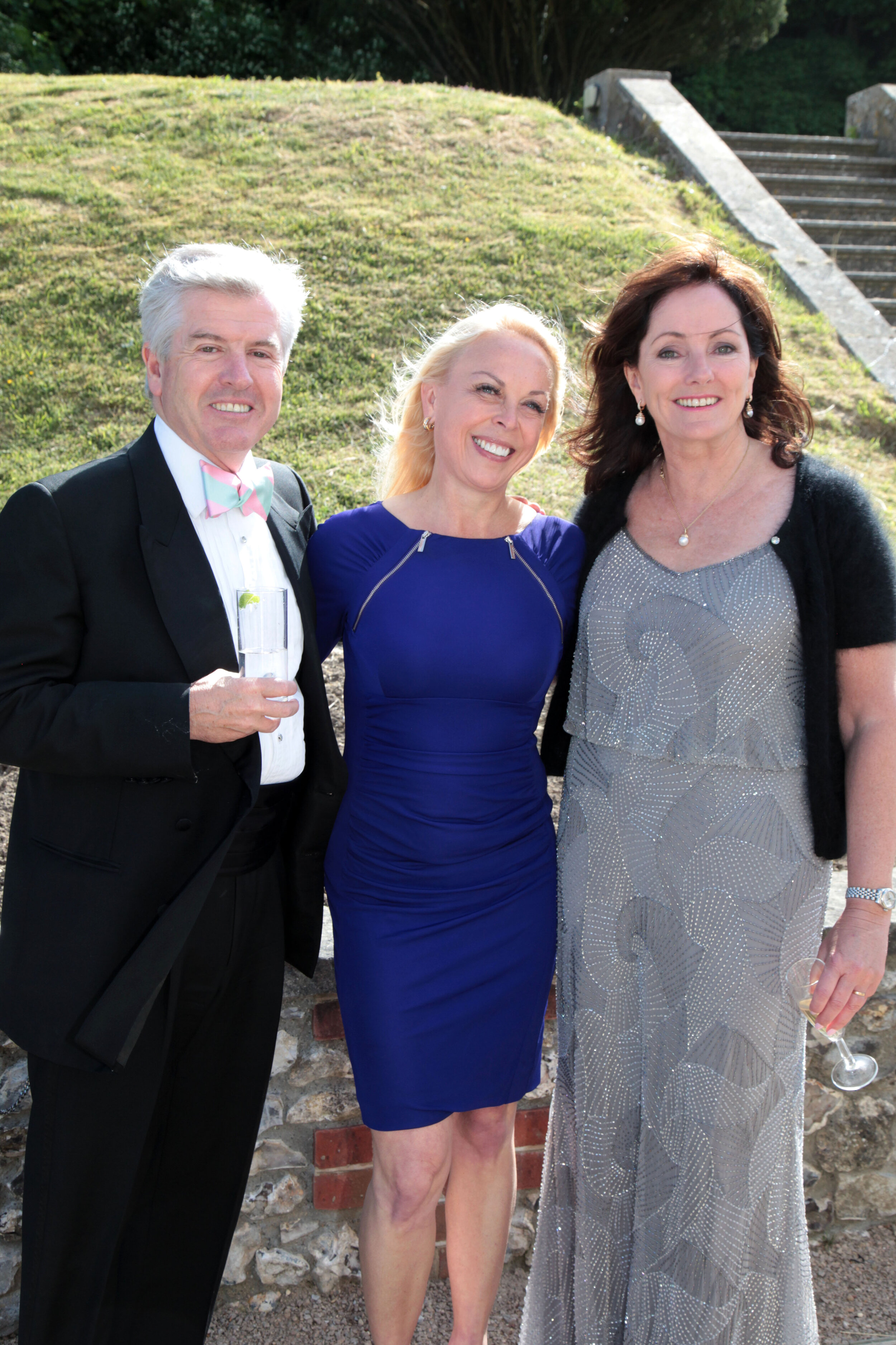 Dr Harry Brunjes, Jayne Torvill and Jacquie Brunjes at Folkington Manor