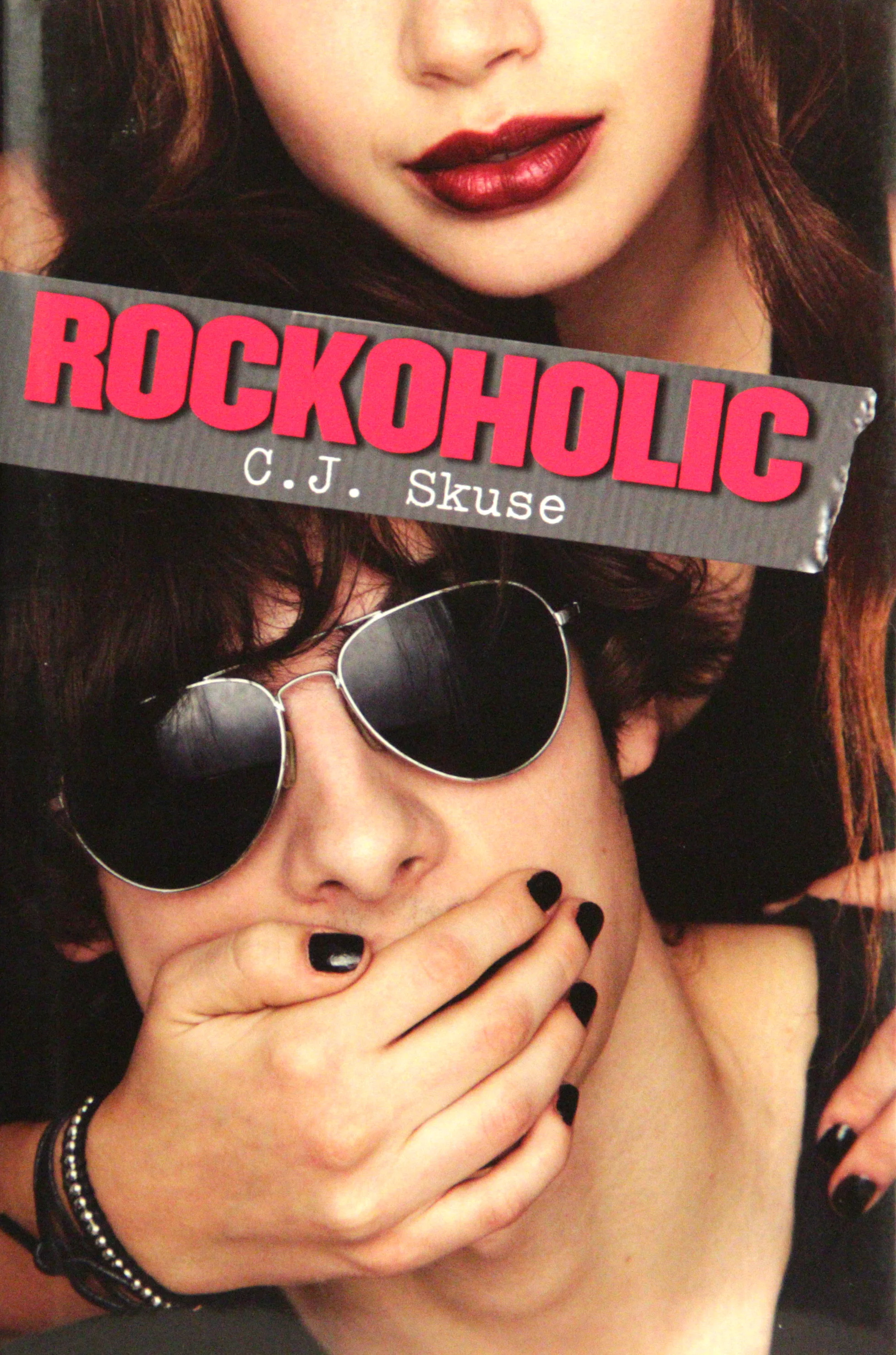  Rockoholic is the crazy story of a fangirl who accidentally kidnaps her rocker idol.   This cover was so fun to concept and even more fun to shoot with the talented Michael Frost. Because we had so many great shots and only one would make it to the 
