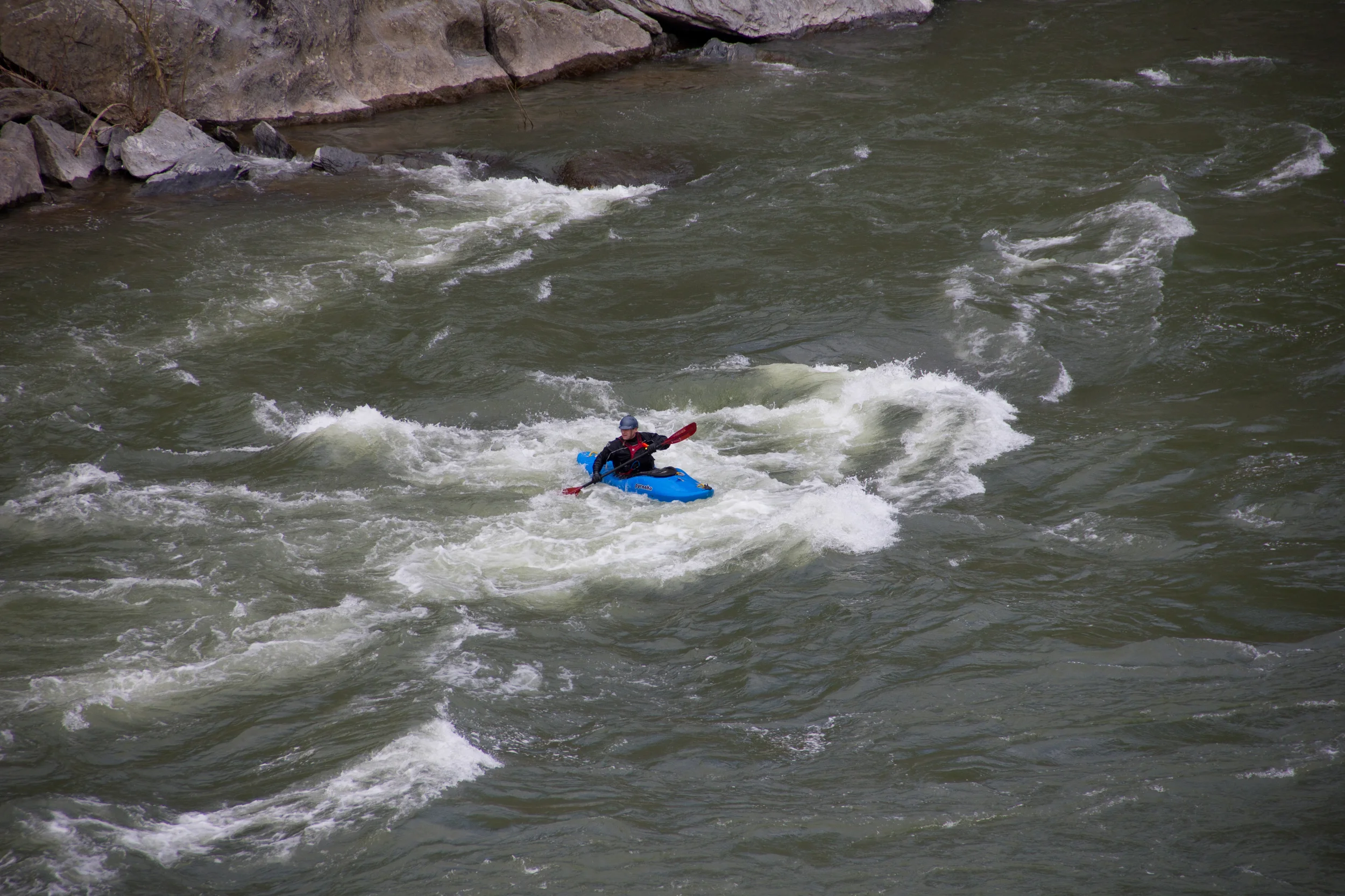 A wild kayaker appeared