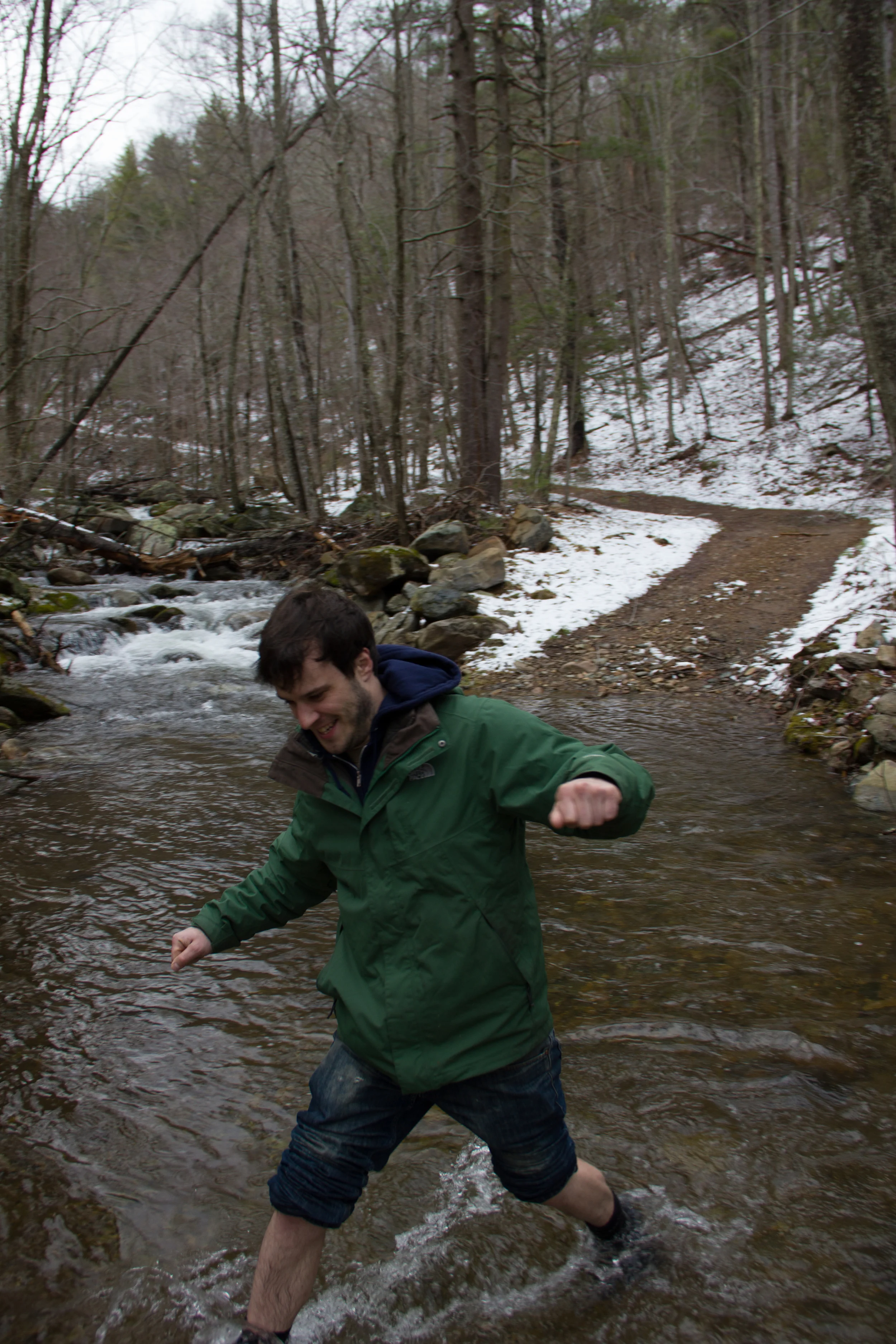 Ice cold wading