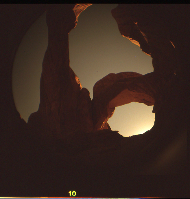 Fish eye in the desert