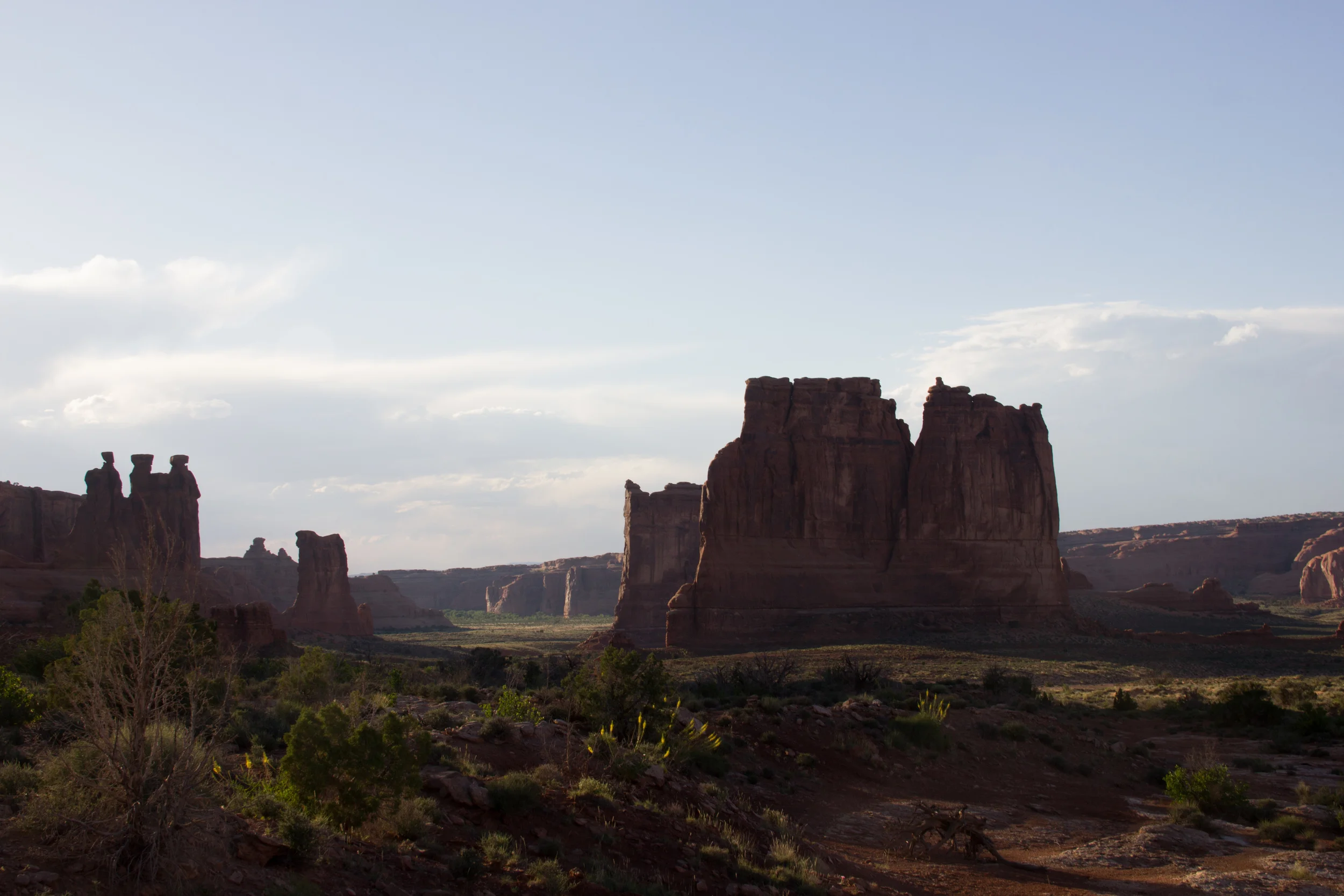 Late afternoon sunlight