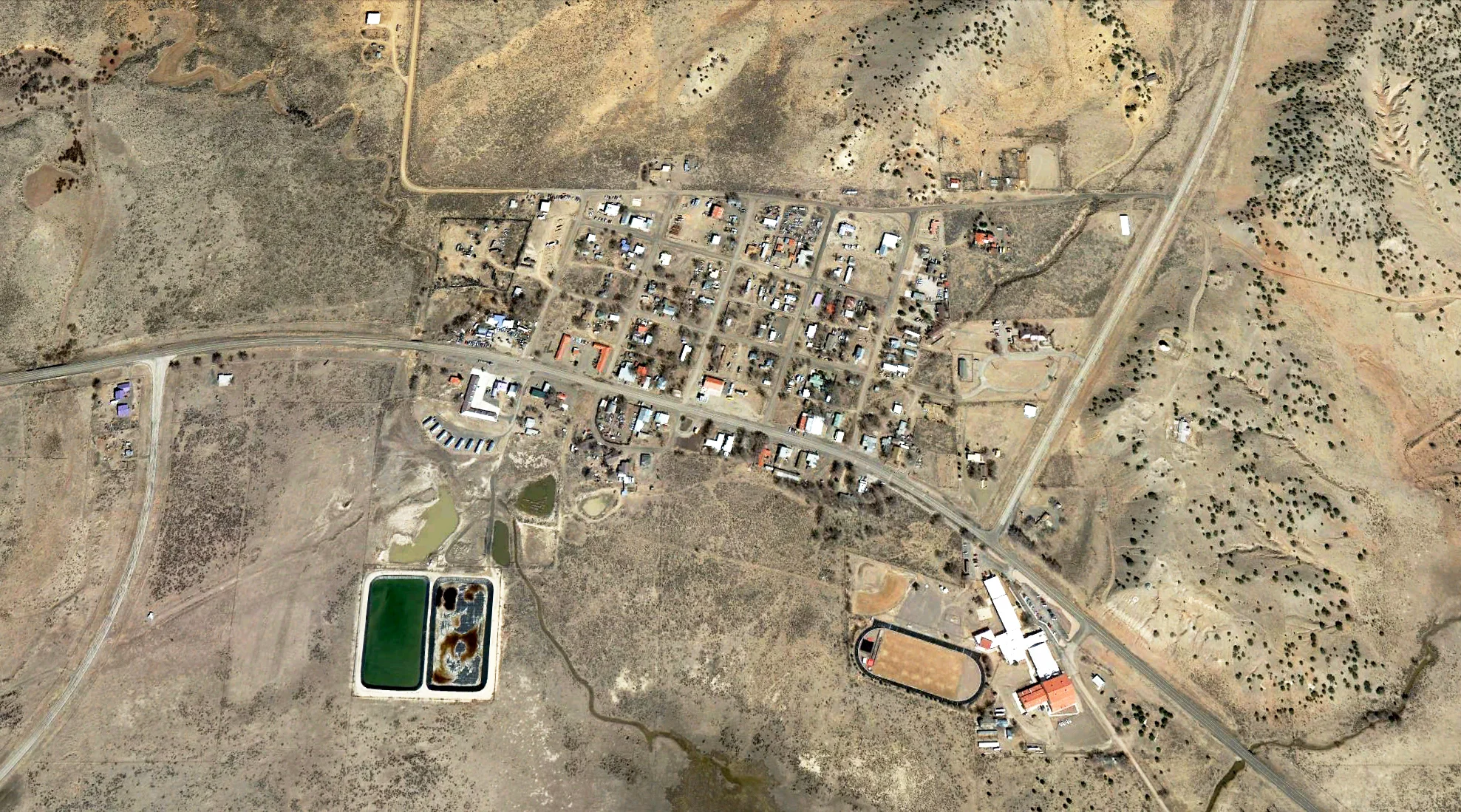 Quemado according to Google Earth and Photoshop