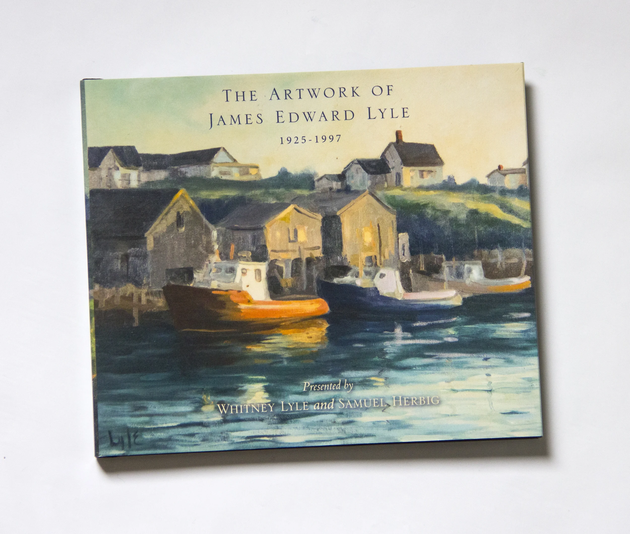 Whitney's grandfather, James Lyle, was a painter throughout his life — initially a hobbyist, but making it more of a profession in his later years. Because many paintings are in storage or hanging in various people's homes, Whitney and Sam set out to create an archive of as many of his works as possible. The paintings were photographed by Sam; Whitney created layouts and designed a book that would contain many — not all — of the images. The books themselves were ordered from Blurb.com. 
