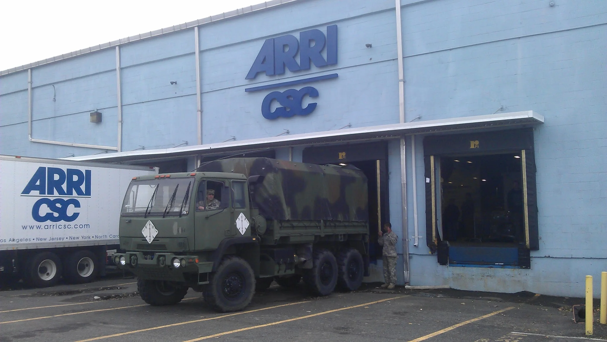 National guard picking up 4/0 cable after "Sandy"